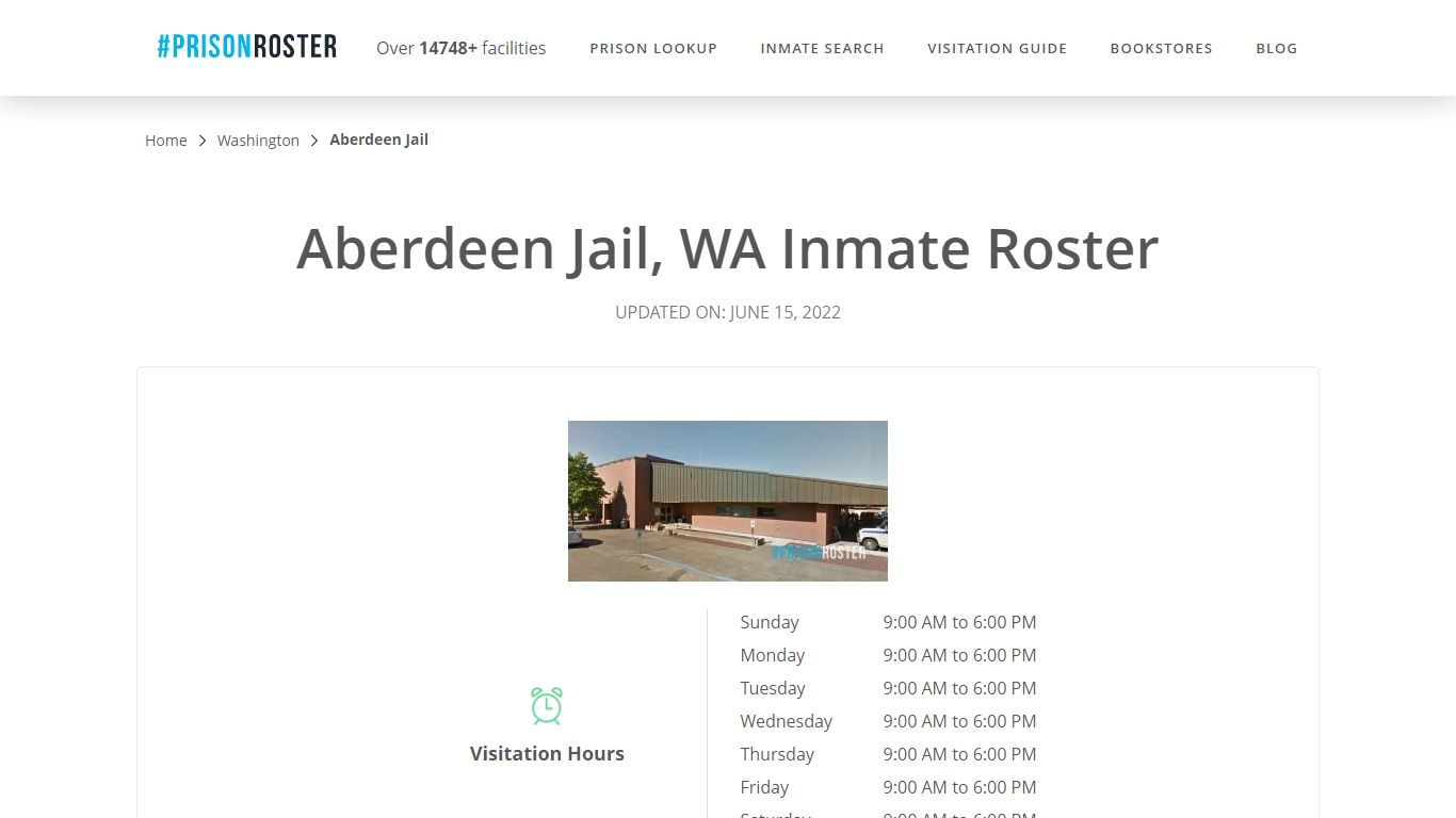 Aberdeen Jail, WA Inmate Roster