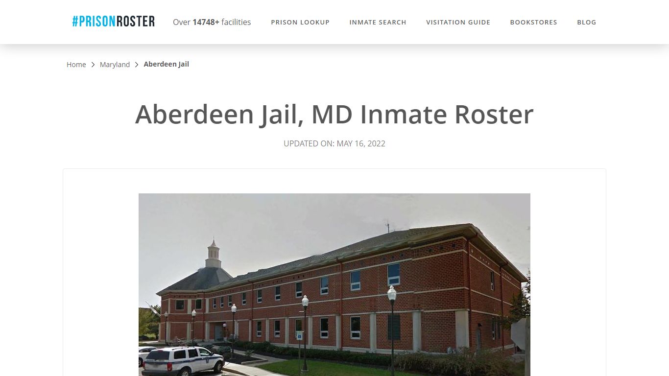 Aberdeen Jail, MD Inmate Roster